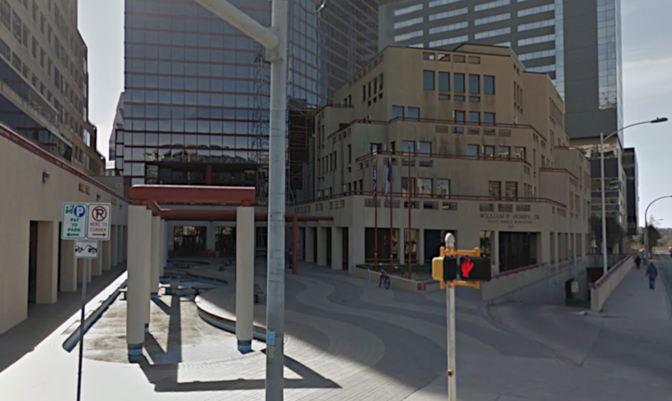 The Guadalupe Street and West 4th Street corner entrance to the complex. Image: Google Streets.