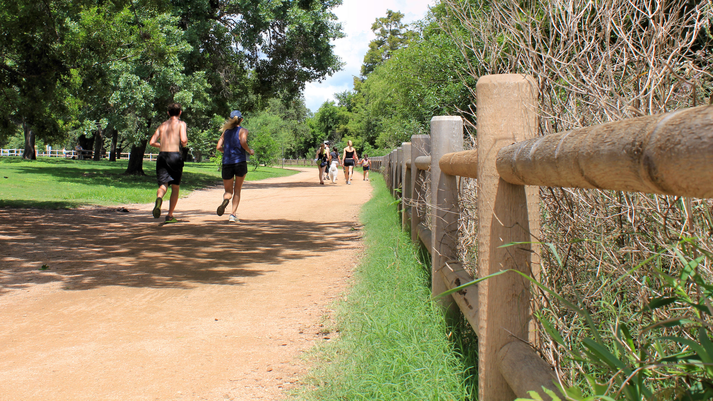 hike and bike trail austin distances between places