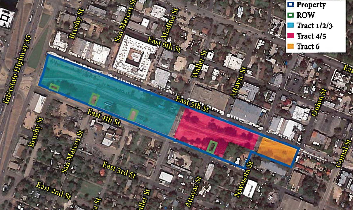 The type of development allowed has been divided into three sections that are subdivided into six tracts.