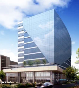 Domain Tower, an HPI Partners development, is scheduled to open this spring. Courtesy: HPI Partners.