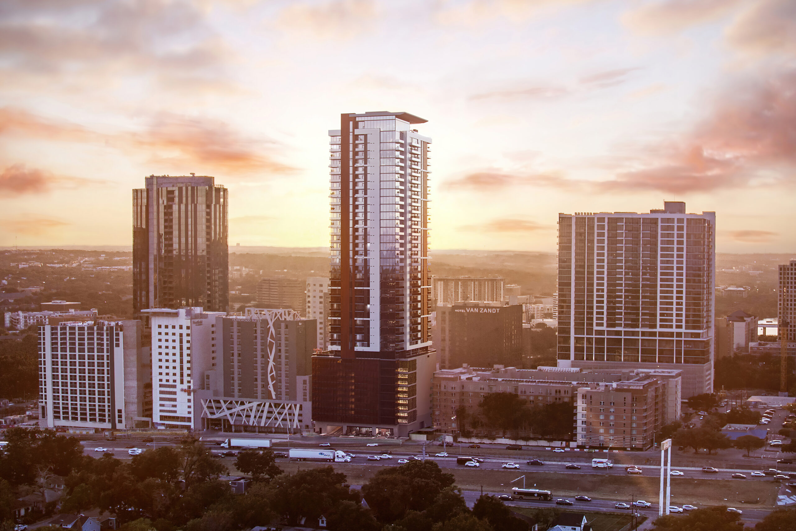 The Vesper Condo Tower Wraps Up in Downtown Austin’s Rainey Street ...