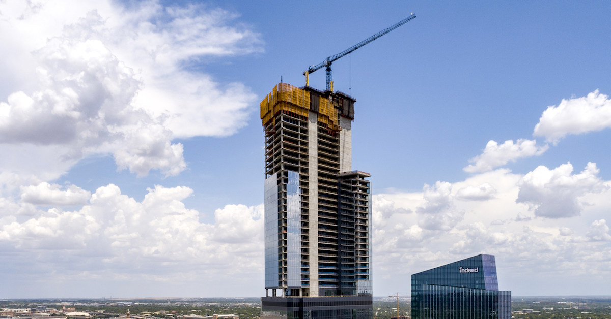 Meta or Not, the Sixth and Guadalupe Tower Is Officially Topped Out ...