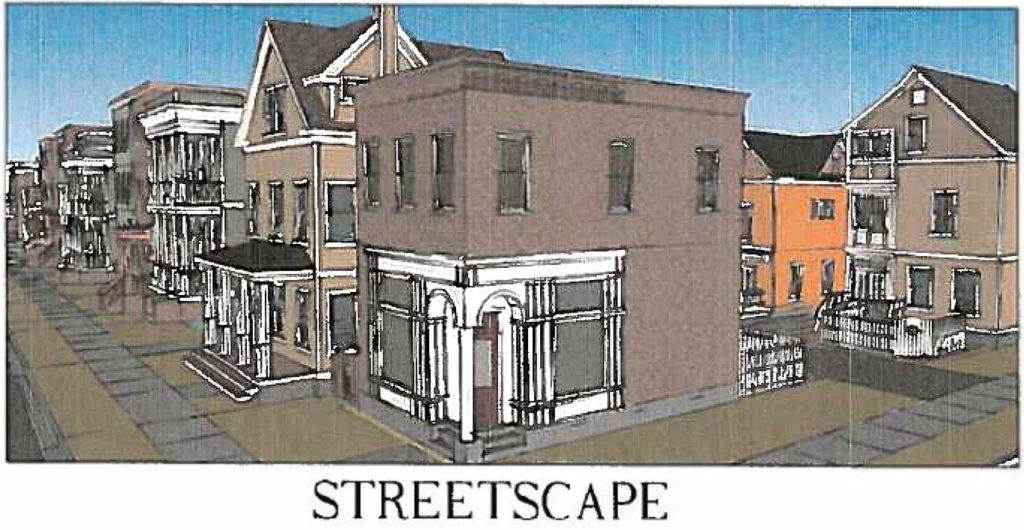 RizePDC illustration of the proposed 507 Tillery Street townhomes.