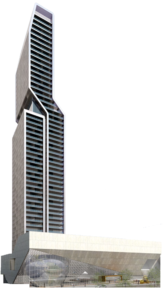 AMOA Rendering Austin Museum of Art Tower Pelli Clarke Pelli