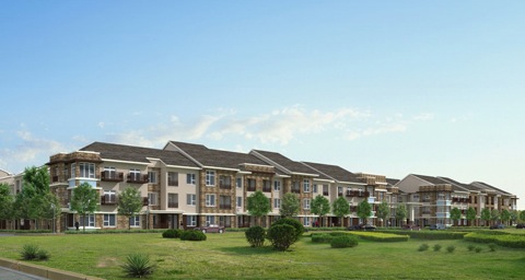 Rendering of Lakeshore Apartments courtesy of Big Red Dog