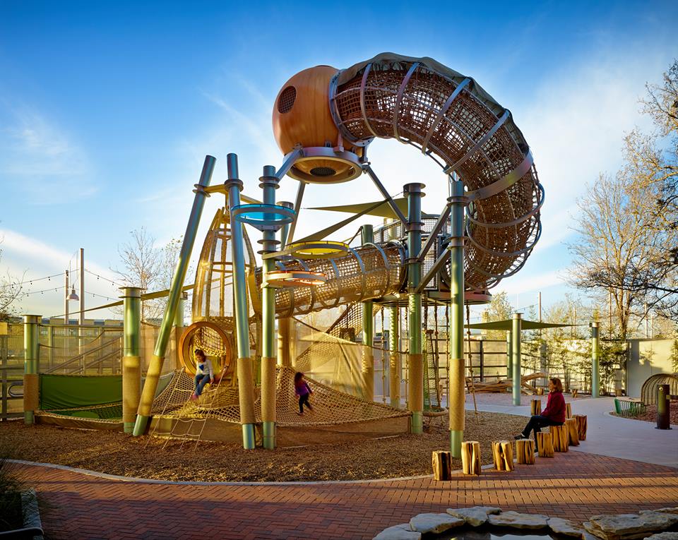 The playground at the Thinkery, Austin's newest children's museum. Photo courtesy of the Thinkery.