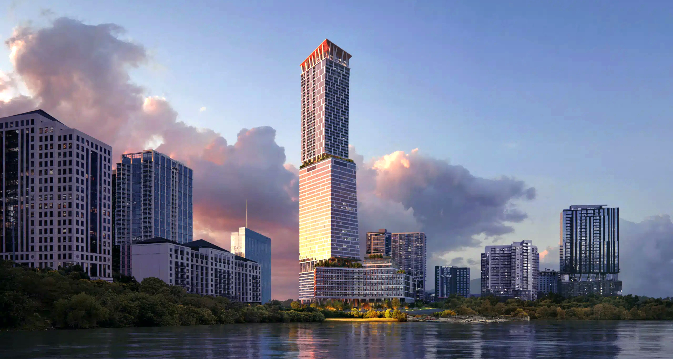 Austin’s Record-Setting Waterline ‘Supertall’ Is Halfway Done Downtown ...